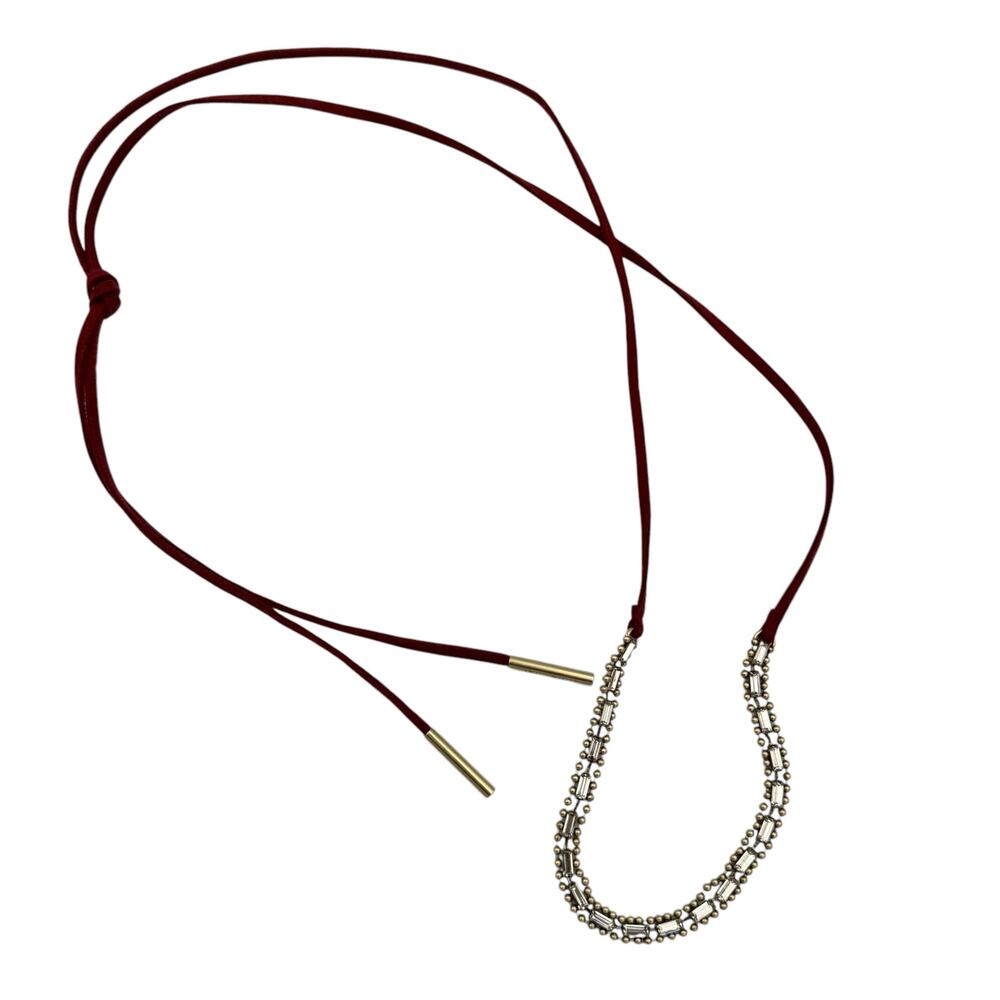 Jen Atkin x Chloe + Isabel Suede Baguette Headwrap and Choker Versatile Necklace